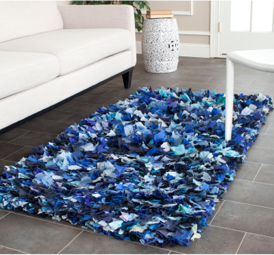 Safavieh Rio Solid Shag Blue
