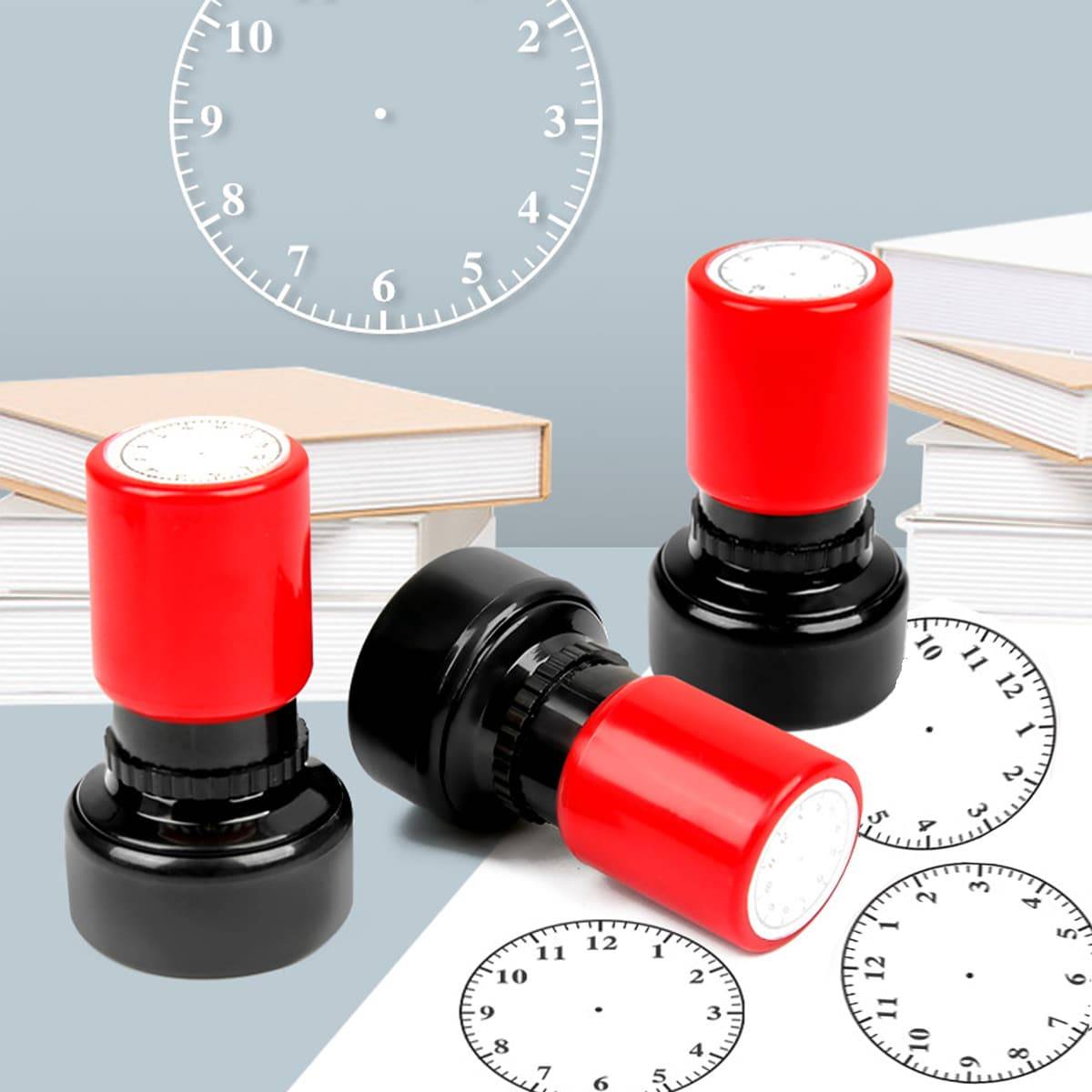 Shein Educational Clock Pattern Stamp Toy