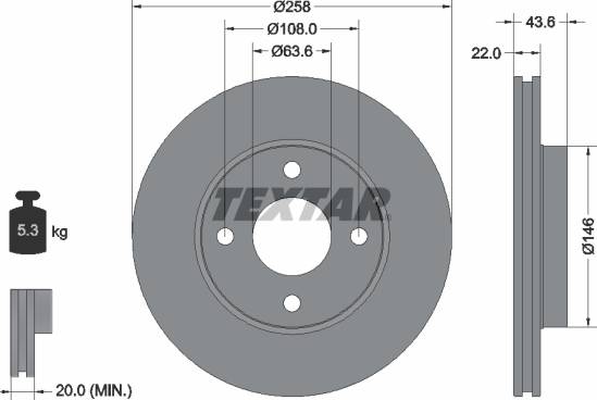 Textar PRO 92096203