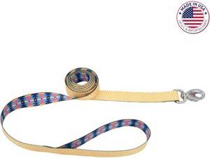 Dog Leash, Yellow Chevron Aztec