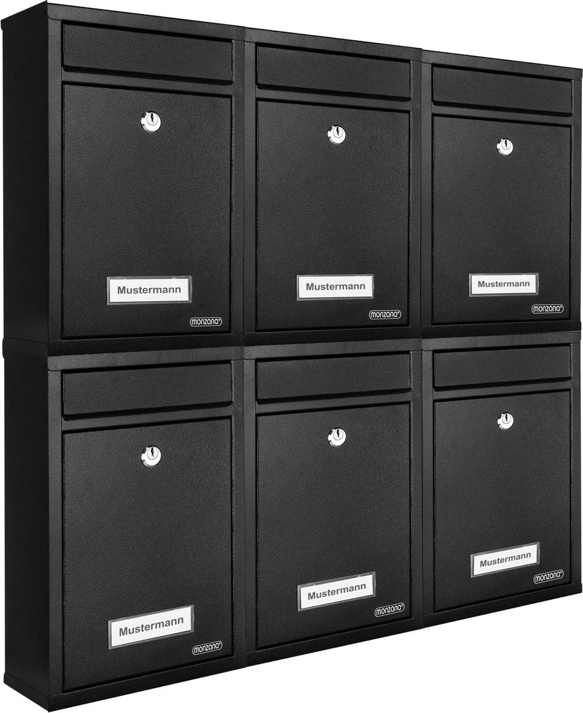 Monzana 6x Lockable Letter Boxes Including 2