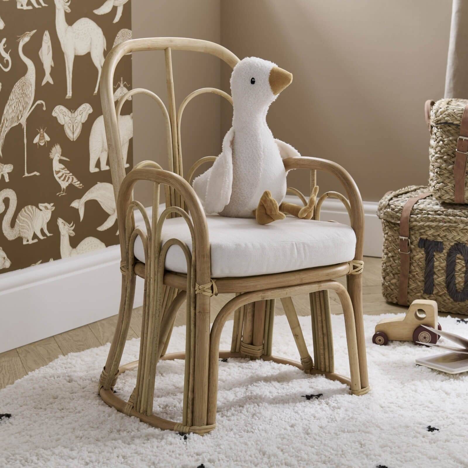 CuddleCo Aria Wave Chair Rattan