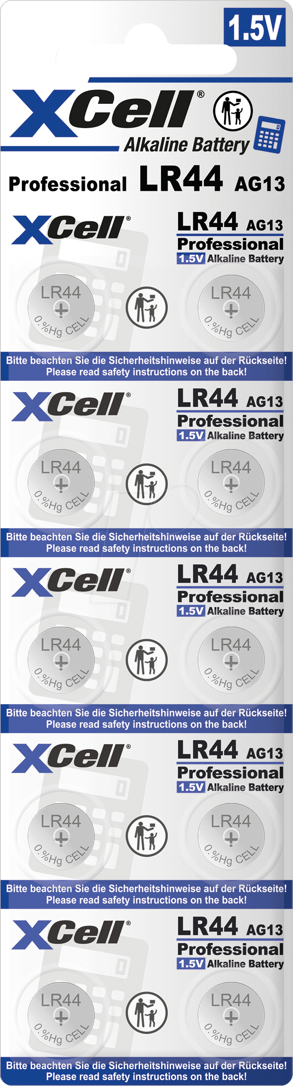 Button Cell LR44 1.5 V 10 pcs