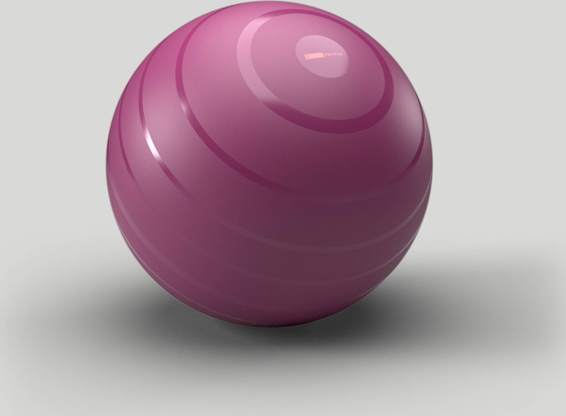 GYM BALL RÉSISTANT 65 cm ROSE
