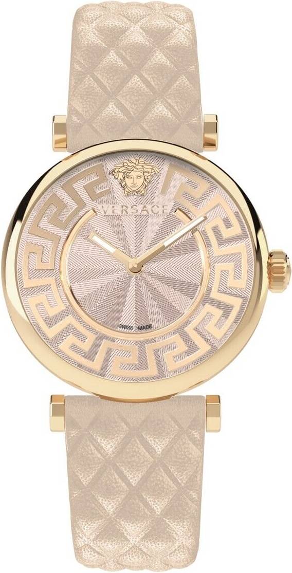 Versace Rosa Läder Analog Klocka