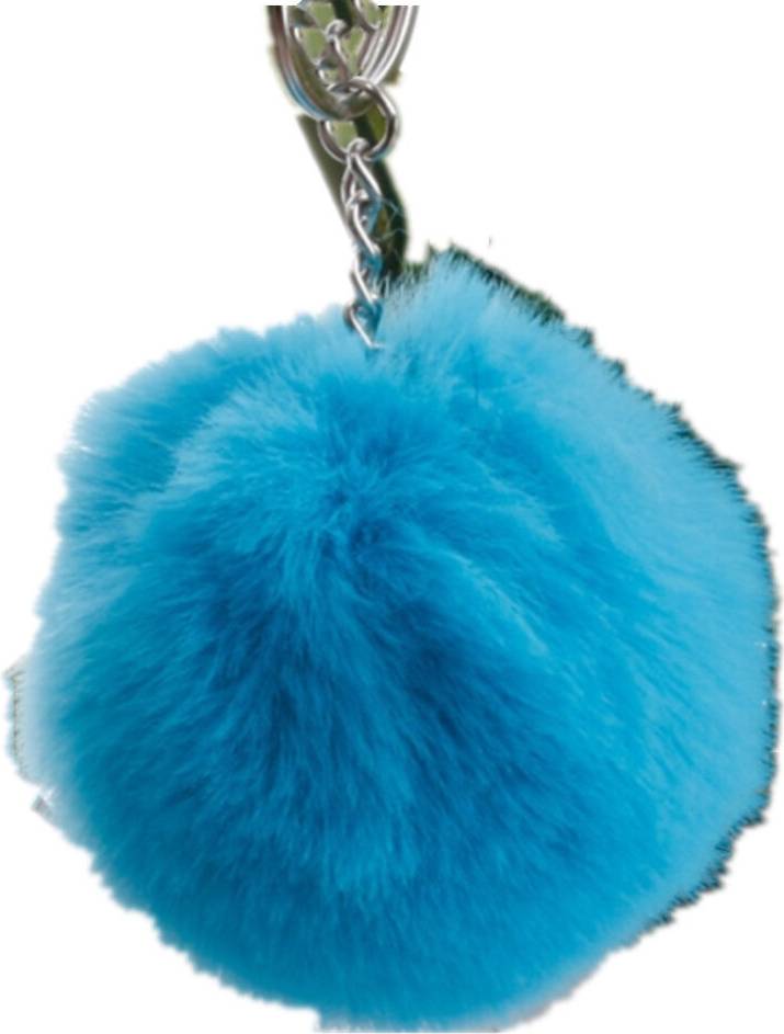 Dsport 10Pcs Simple Key Chain Fur Ball Pompon Keychain Pompom Artificial Rabbit Fur Animal Keychains for Woman Car Bag Key Ringslake