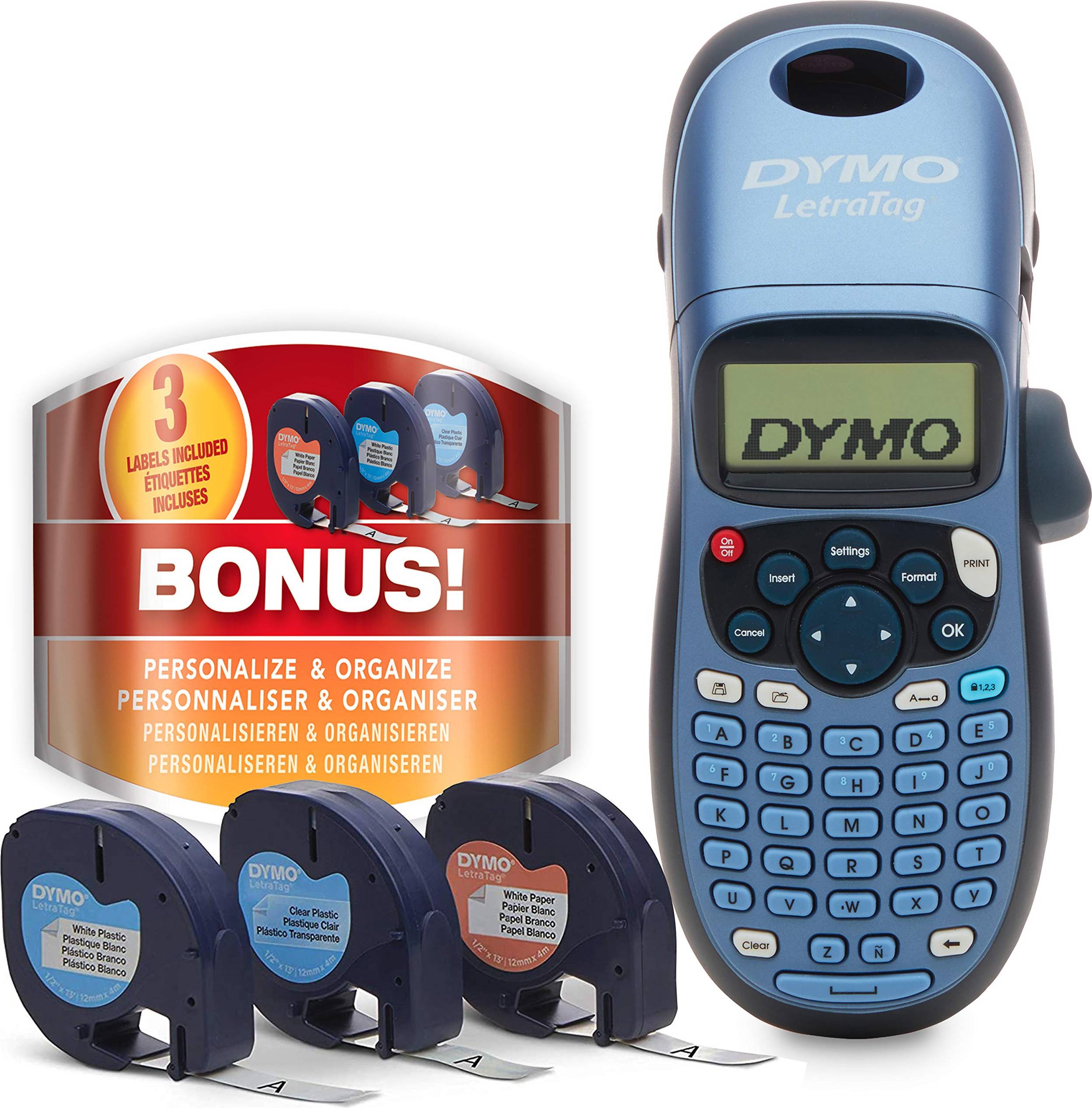 Dymo letratag plastic DYMO LetraTag LT-100H Label Maker Starter Kit