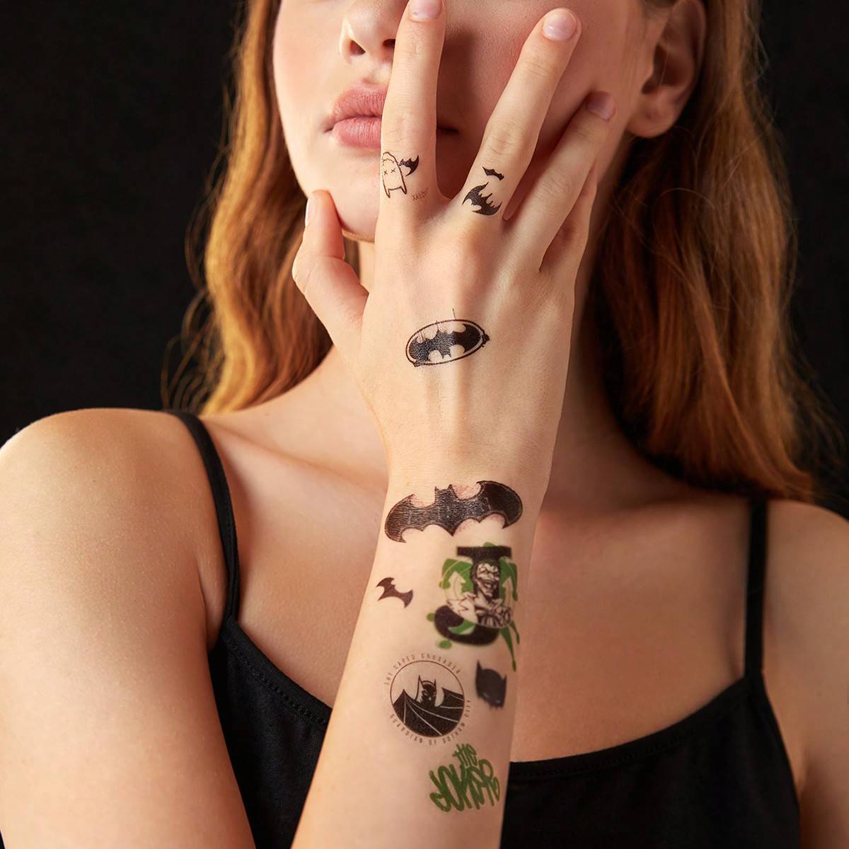 Shein Bat Pattern Temporary Tattoo Sticker Suitable For Daily Use