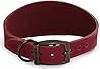 Raspberry 4 Ancol Greyhound Whippet Leather Collars Raspberry 2 Size 4