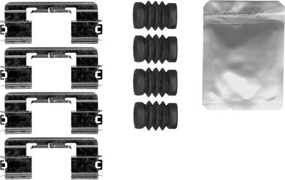Car brake pads and disc Bosch Accessory Kit Disc Brake Pads