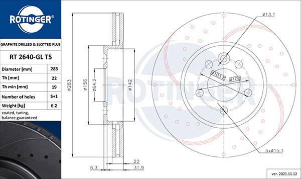 Rotinger Graphite Line Sport Brake Discs