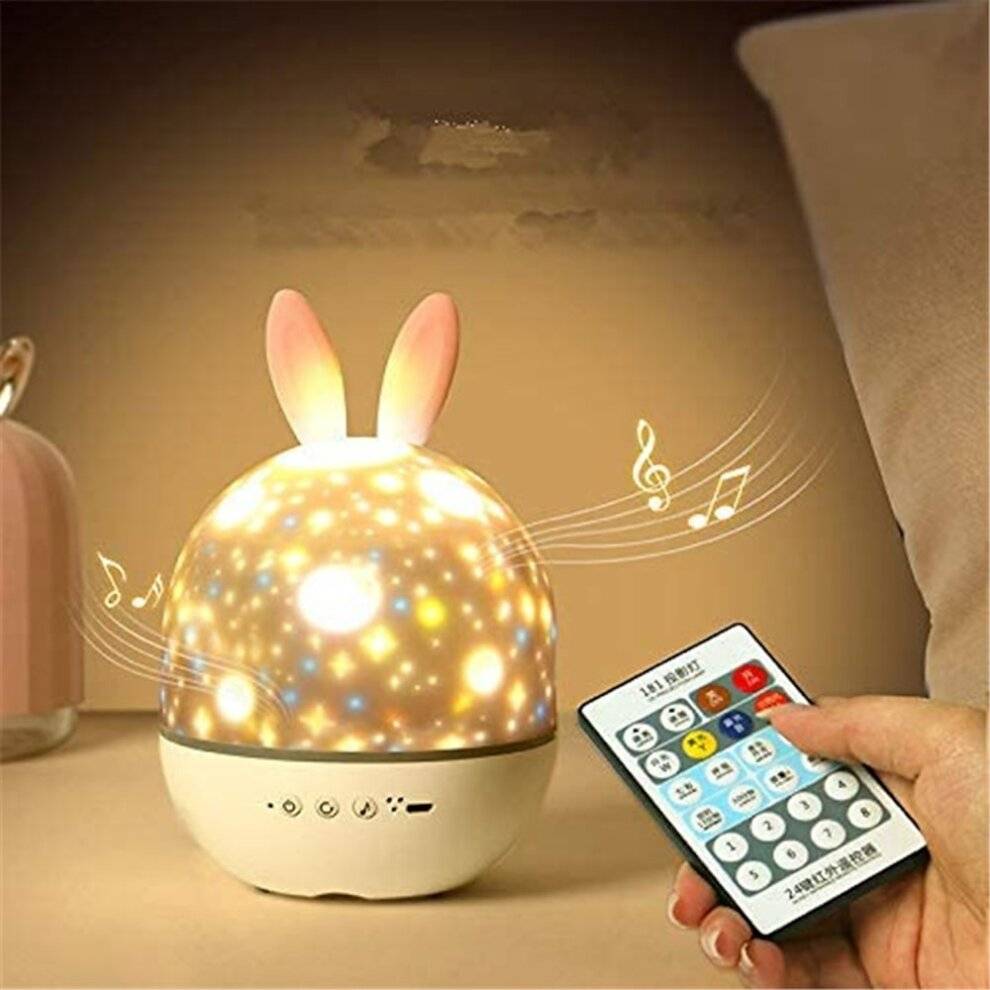Perfet Projector Rabbit Moose Rotating Projection Sleep Scape Night Light