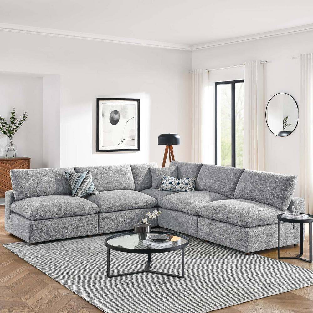 Corner modular sectional sofa modway Commix Sofa 119" 5pcs