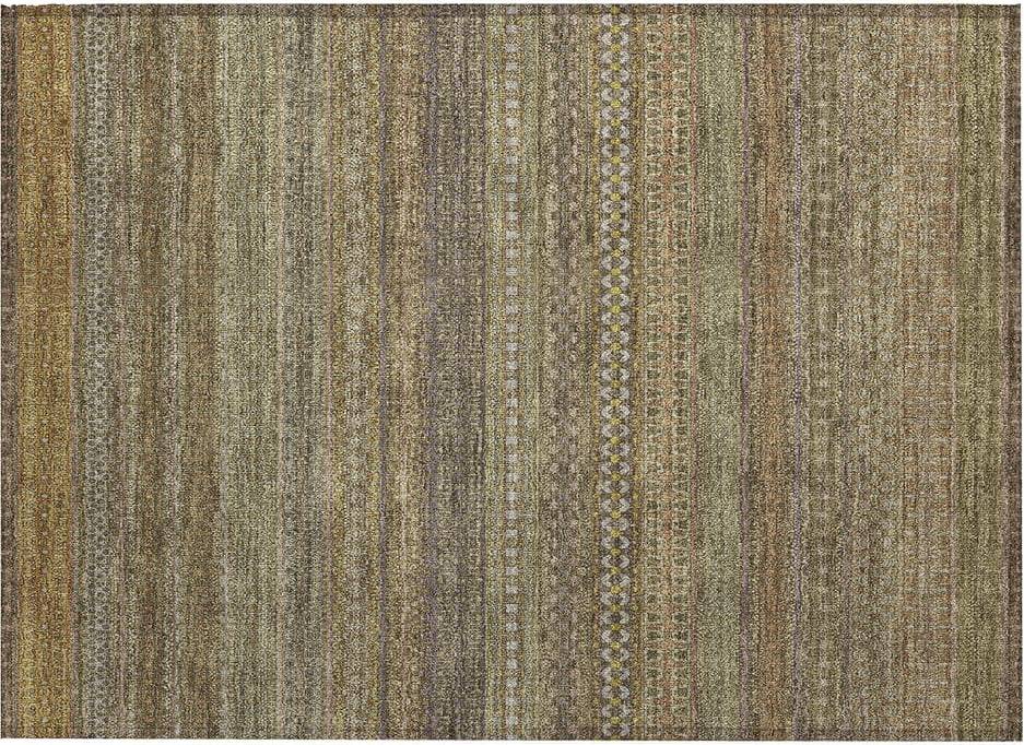 Addison Rugs Machine Washable Moroccan Stripes Green