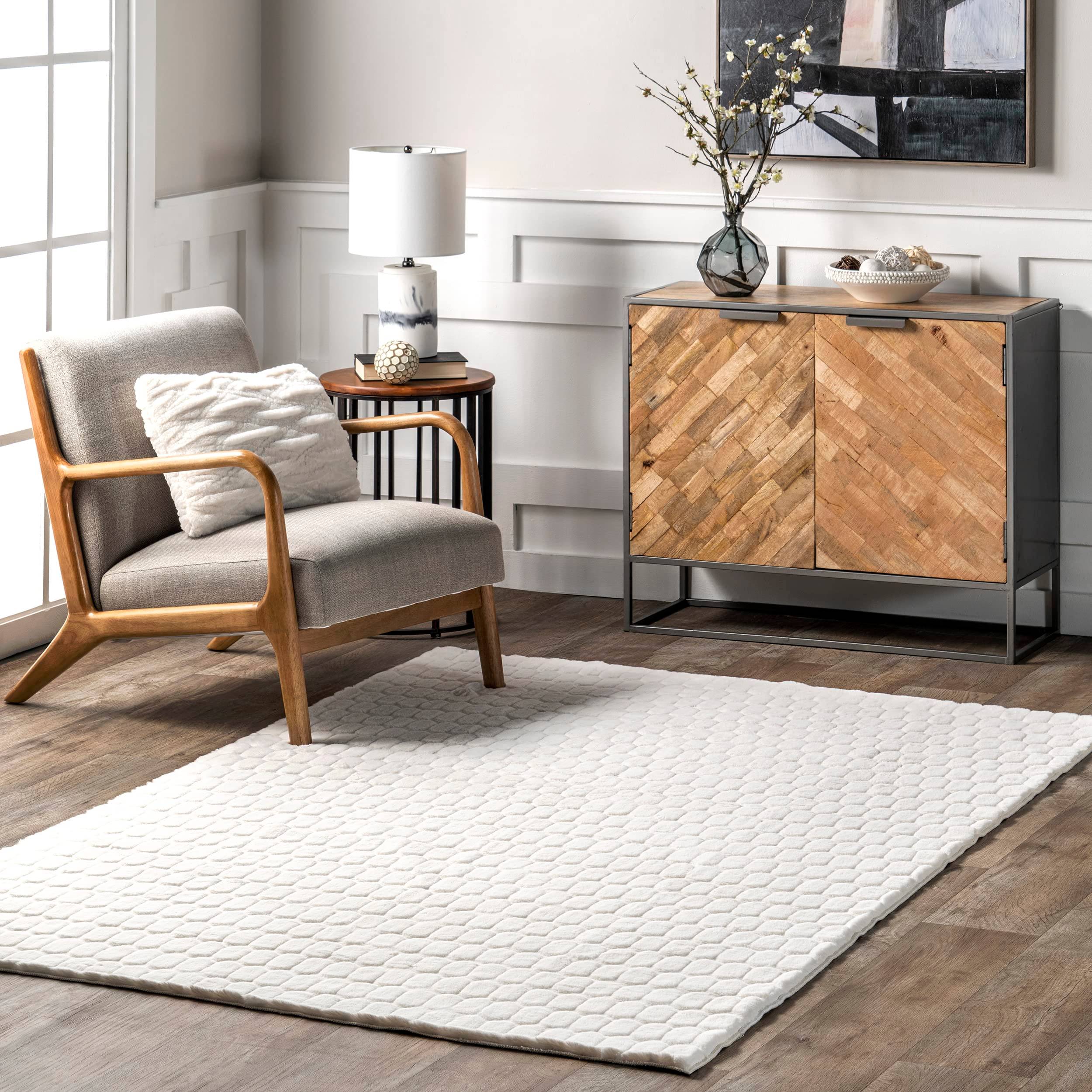 Nuloom Brooklyn Rug Nia Tile Rabbit White