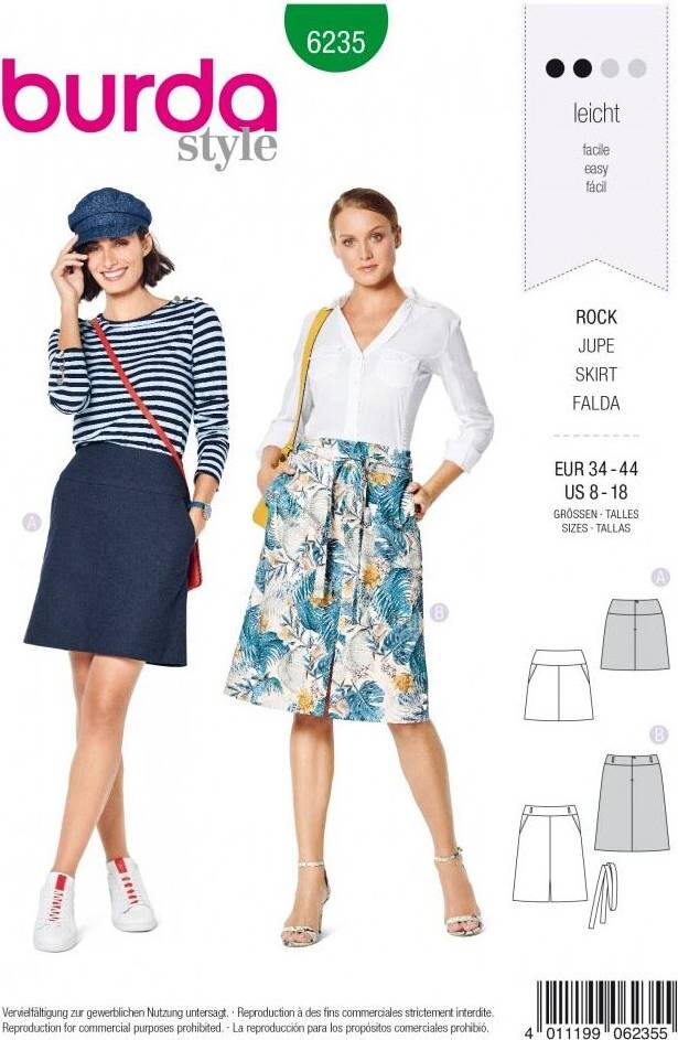 Burda Style Paper Sewing Pattern 6235