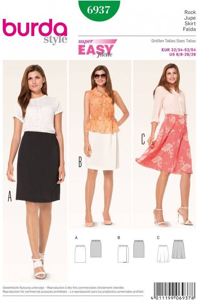 Burda Style Sewing Pattern 6937