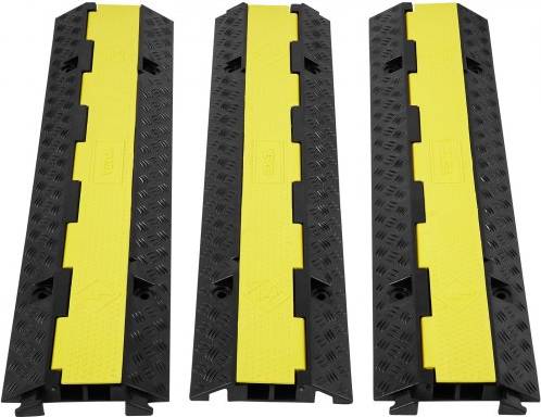 VEVOR 3 Pack Rubber Cable Protector Ramp