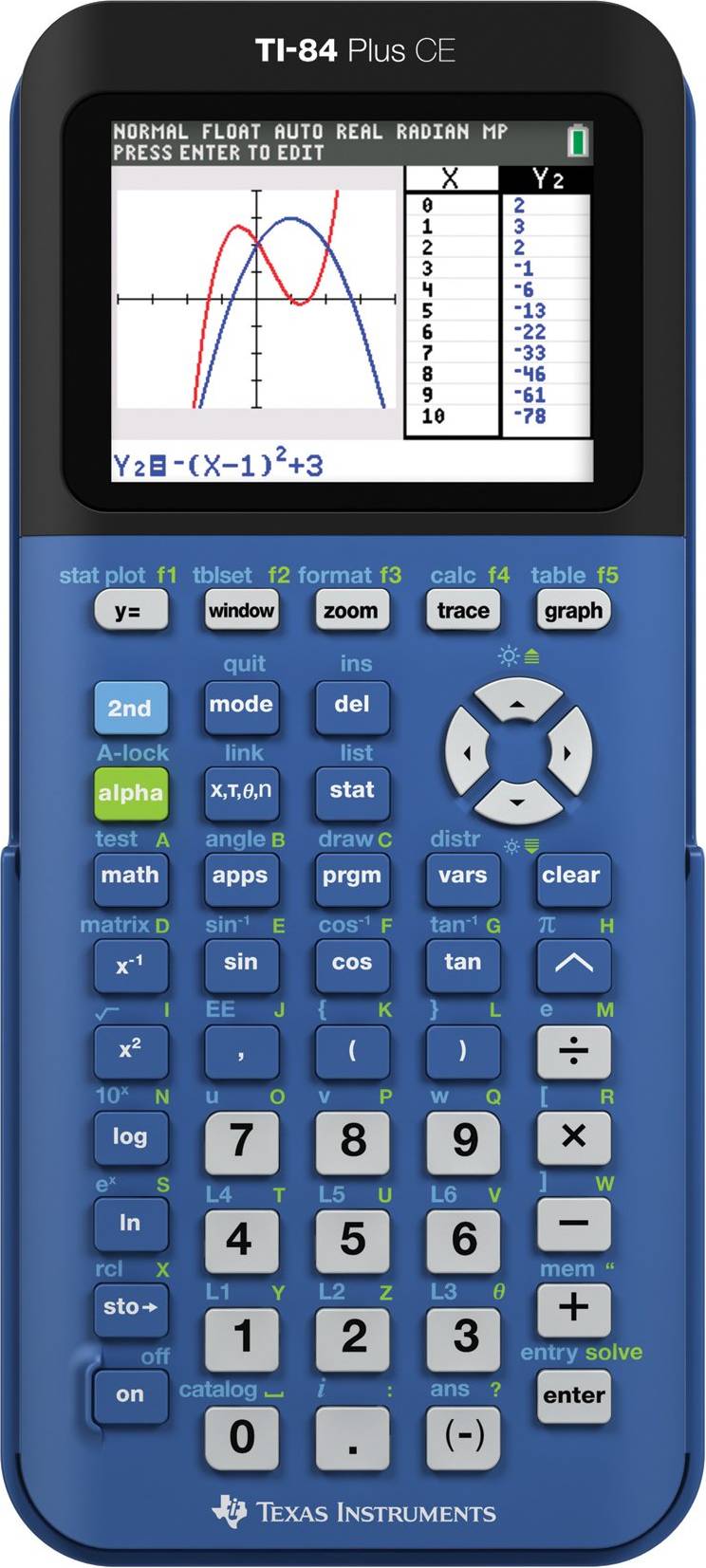 Ti 84 Texas Instruments TI-84 Plus CE Python Enhanced Graphing Software Iris Lila
