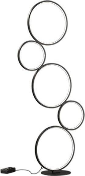 NETLIGHTING Rondo Black Matt Gulvlampe 115cm