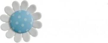 Trimits Daisy Flower Buttons Light Blue Pack