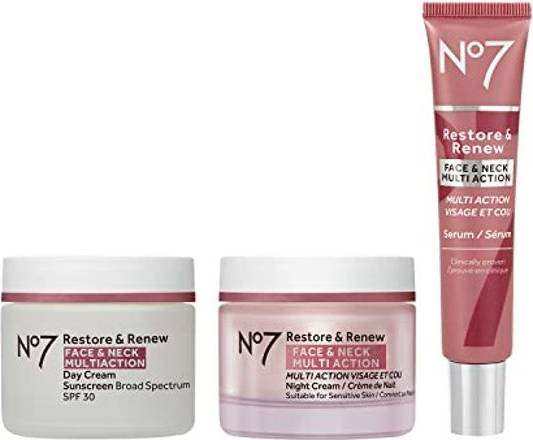 No7 Restore & Renew Multi Action Face & Neck Skincare System