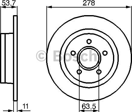 Bosch Brake Disc BD1007