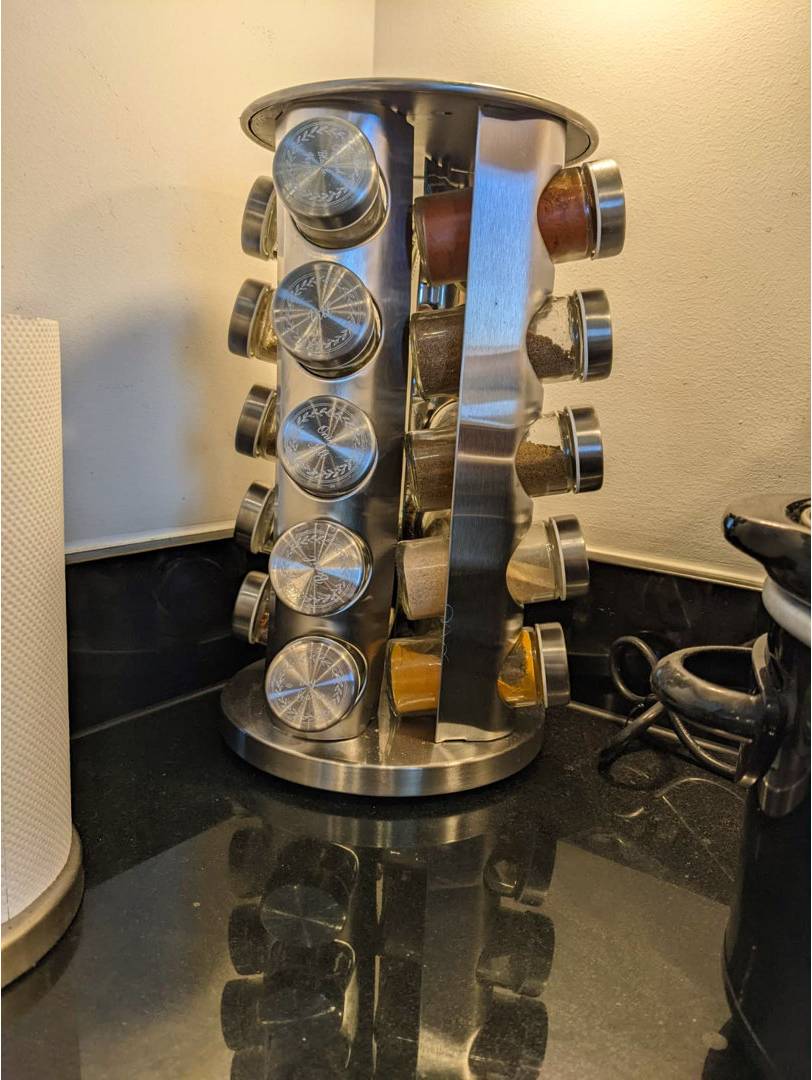 Belfry Kitchen 20-Jar Free-Standing Spice Rack