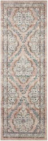 Loloi Area Rug Rifle Courtyard Pink 30x"