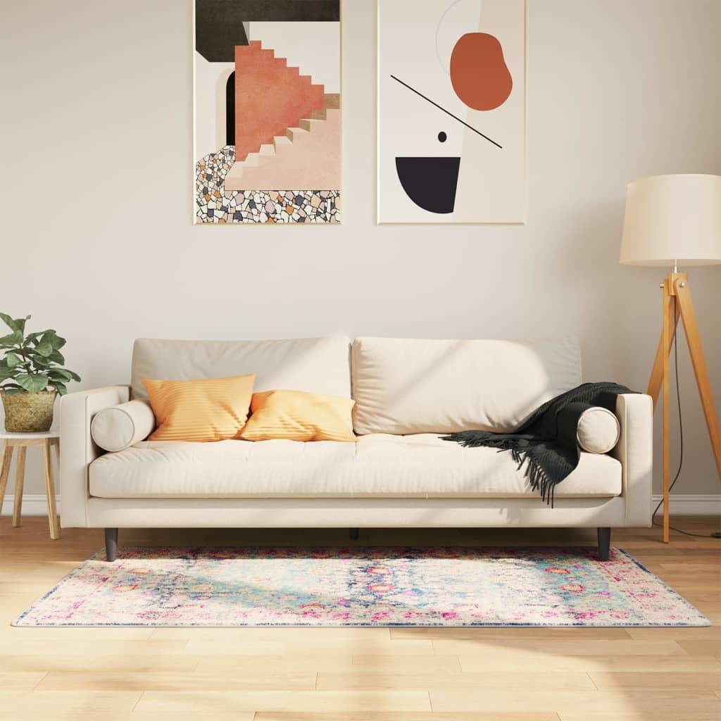 vidaXL Matta 80x150 cm - Rosa, Blå, Multifärgad Blå, Multifärgad, Rosa cm