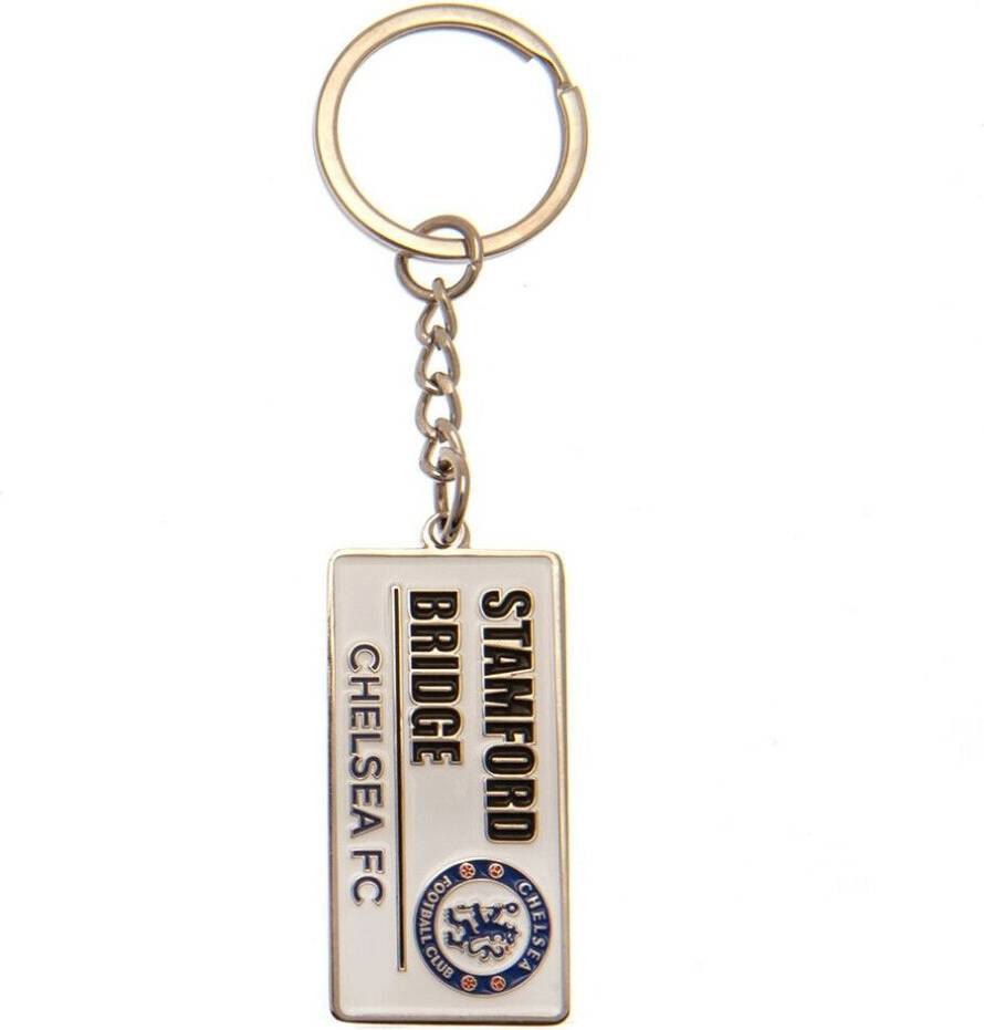 Chelsea FC Embossed Metal Street Sign Keyring