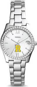 Fossil Silver Rochester Yellow Jackets Scarlette Mini Three-Hand Date