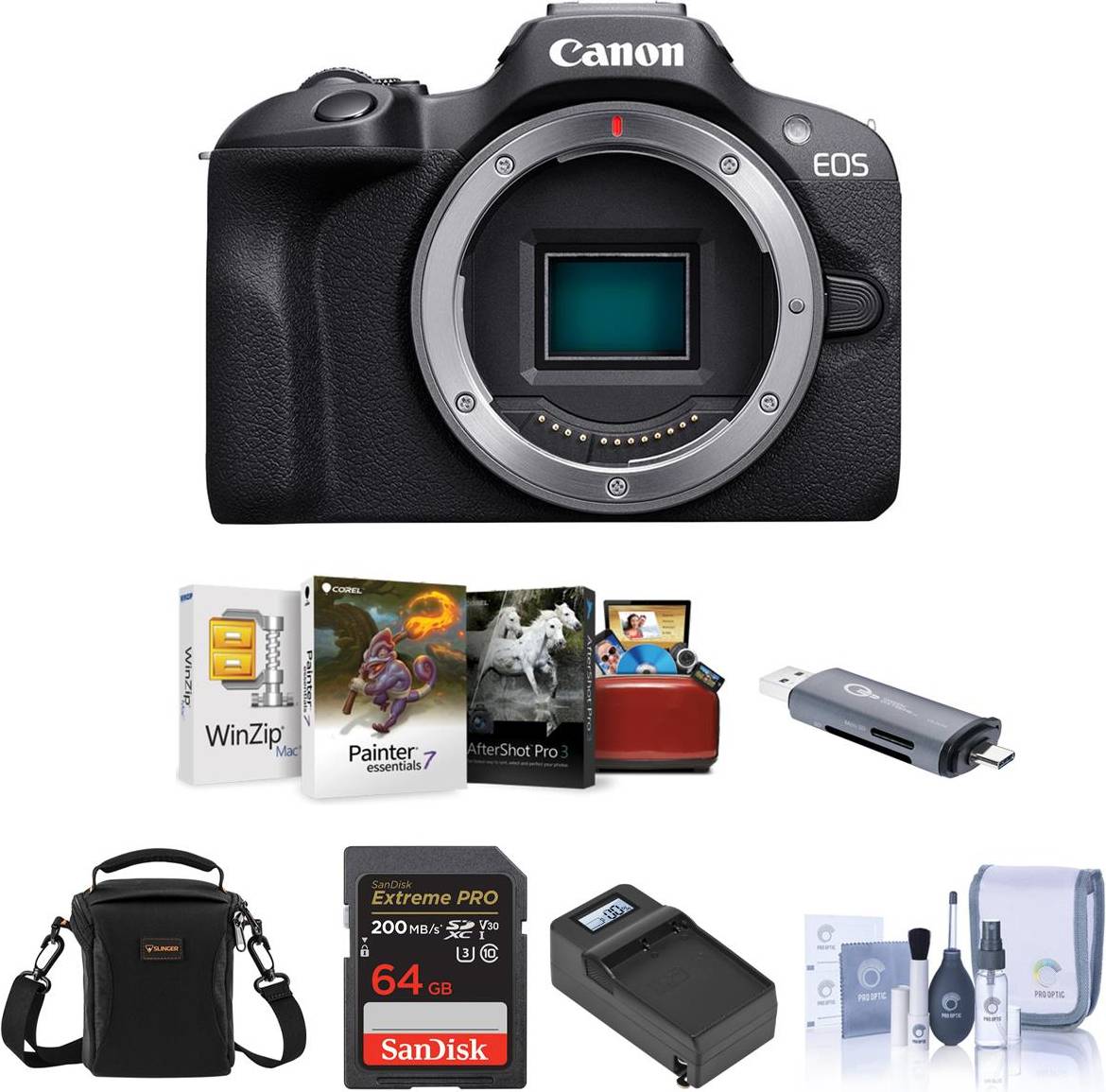 Canon r100 Canon EOS R100 Mirrorless Camera, Bundle with Accessories Kit