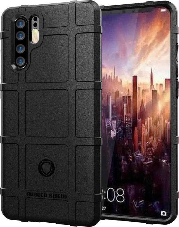 Huawei p30 pro black Huawei P30 Pro Rugged Square Grid Texture