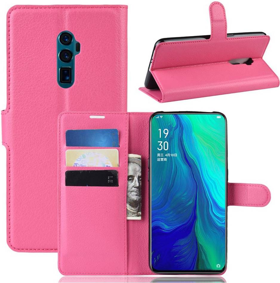 Oppo Reno 10x Zoom Flip Fodral - Rosa/Roséguld