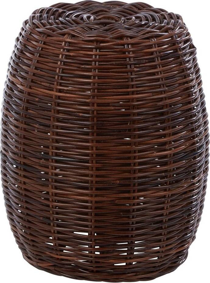 Rattan accent chair Bay Isle Home Fikes Rattan Seating Stool