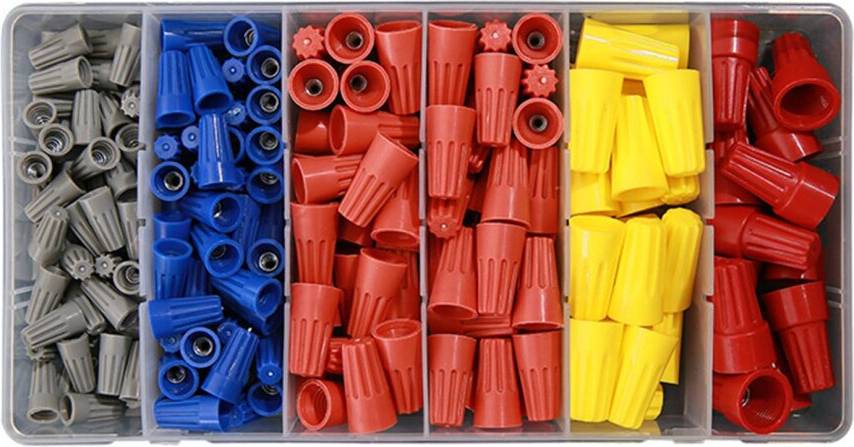 Wejoy 180Pcs Electrical Spring Wire Connection Screw Twist Connector Cap Insert Assortment Kit Nut Spring Cap Terminal Kit