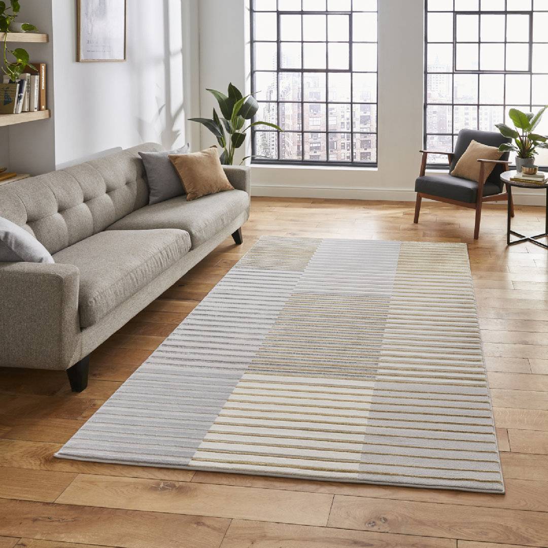 Think Rugs Apollo Modern Abstract Gold