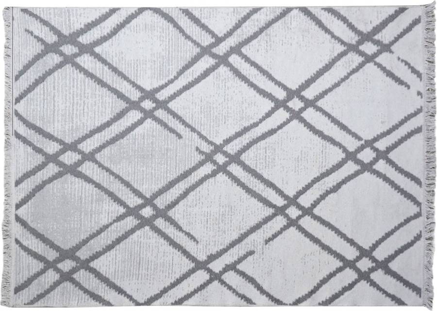 Ebern Designs Janeese Grey/White Rug