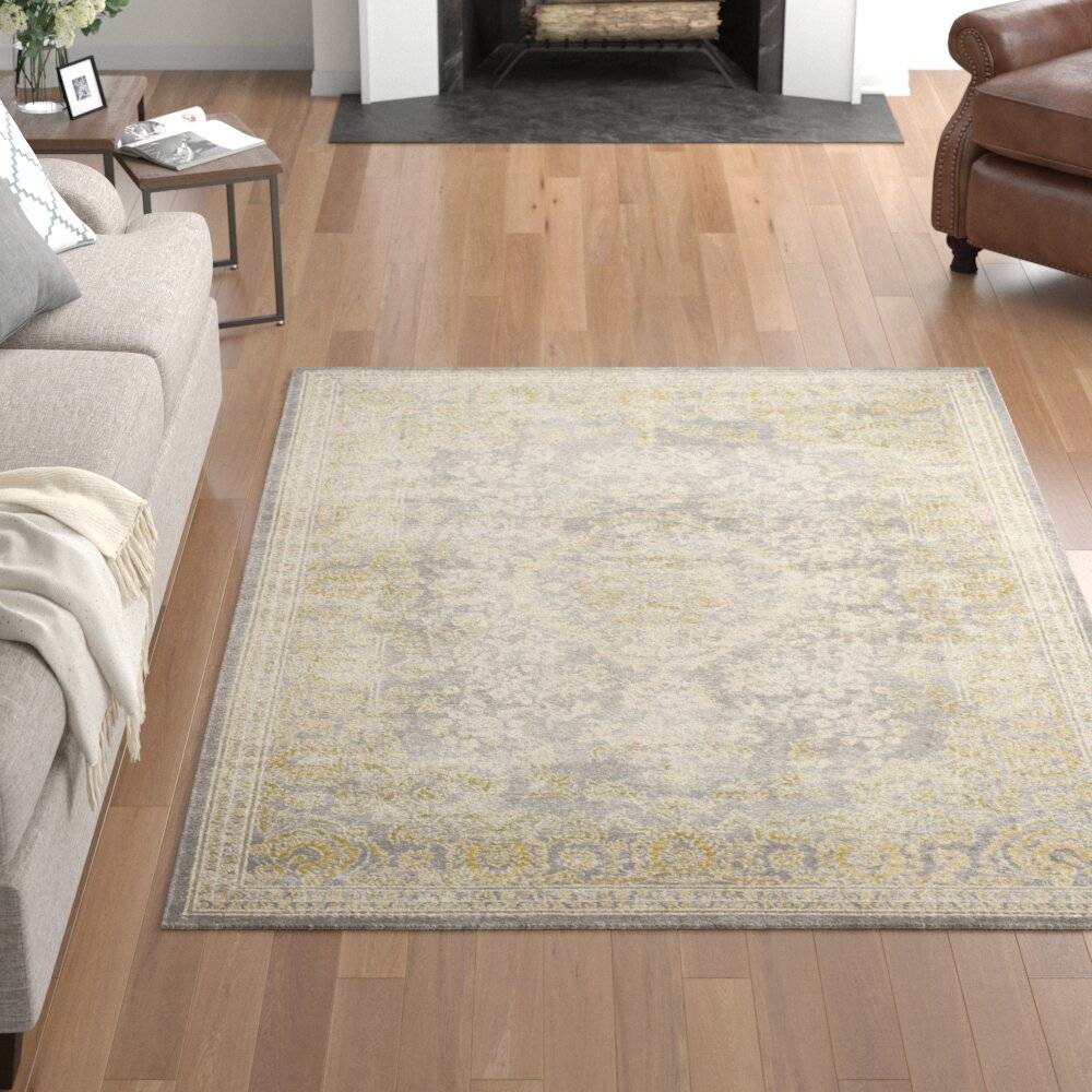 Three Posts Bardolph Looped Grey/Green Rug