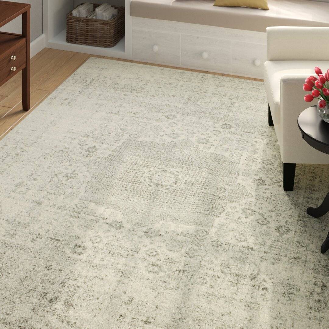 Three Posts Chase Power Loom Ivory/Silver