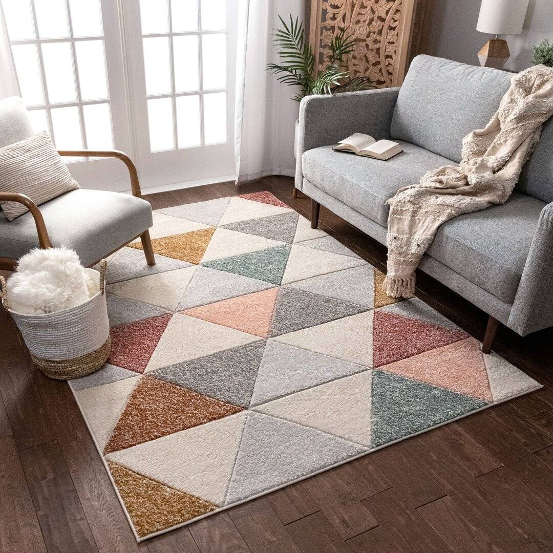 Mack + Milo Alzado Cream/Grey/Red Rug