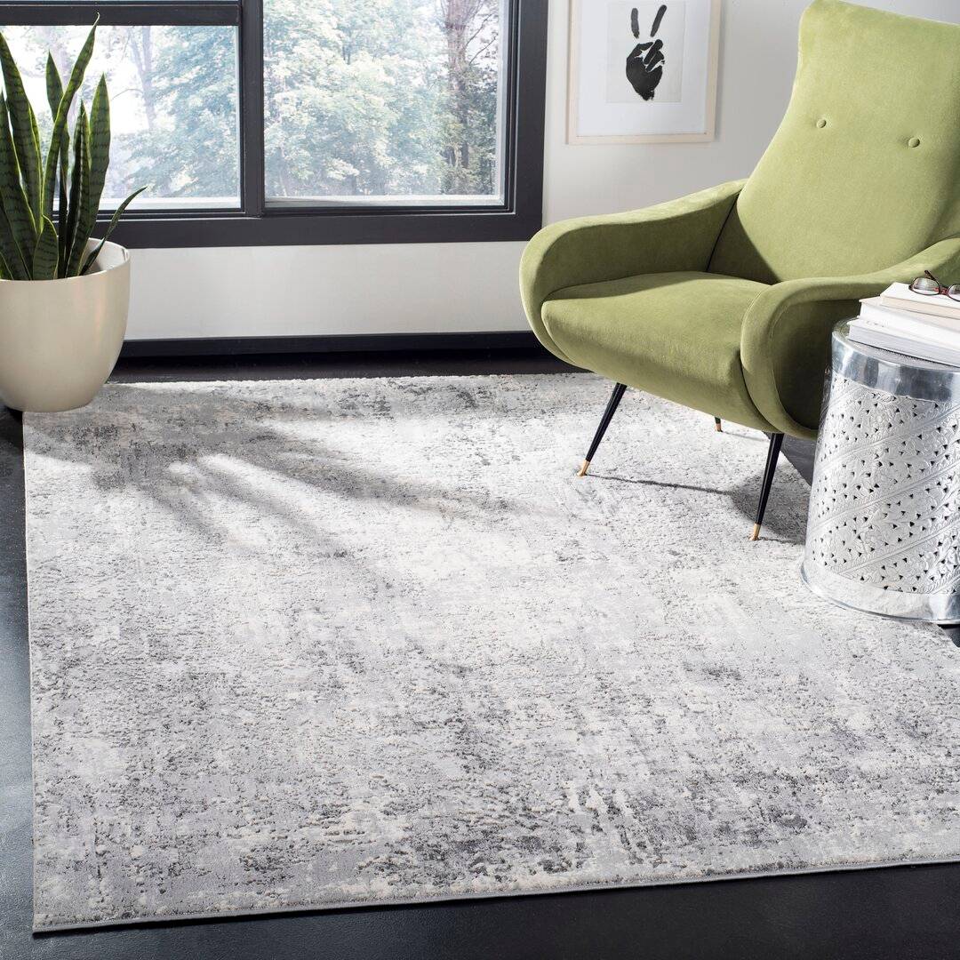 Williston Forge Chiles Looped Rug Grey