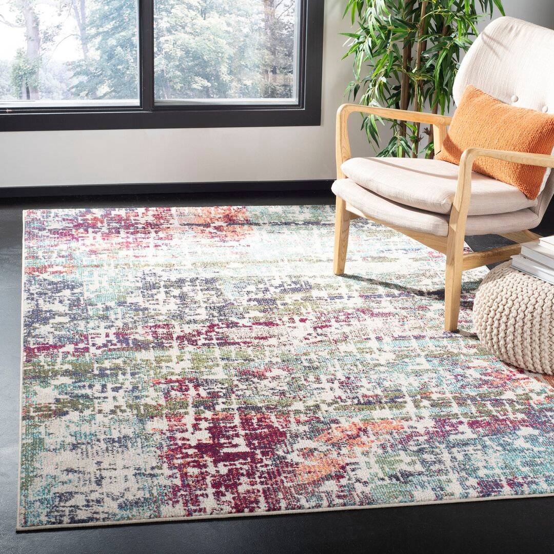 Williston Forge Navy Rug Blue