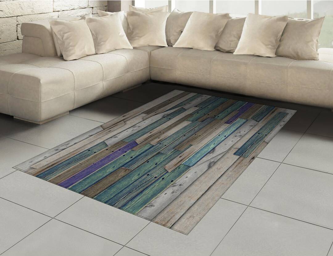 Gracie Oaks Rachael Grey/Purple Rug