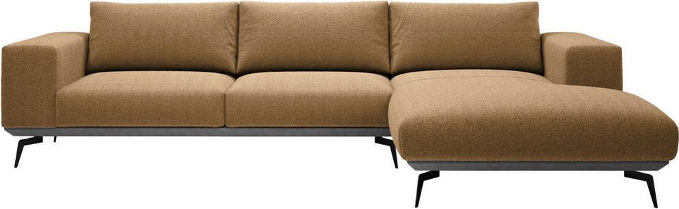 MID.YOU Hörnsoffa Chenille Rostfärgad Soffa