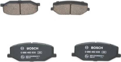 Bosch Brake Pad Set For Disc Front