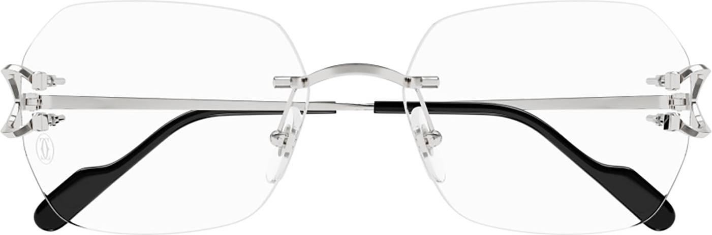 Cartier reading glasses Cartier CT0416O Geometric Rimless Glasses - Transparent