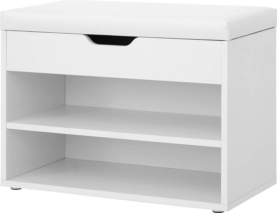 Vasagle Padded Storage Bench LHS20WT Shoe Rack
