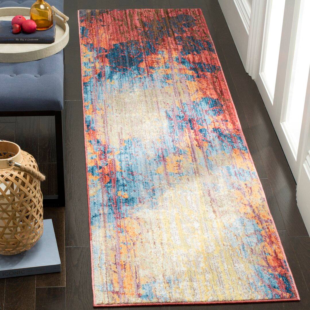 Metro Lane Johnston Looped Rug Blue